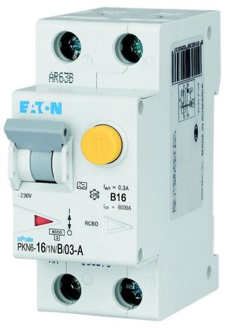 B16 Aardlekautomaat 1P+N 300mA - Eaton 236635