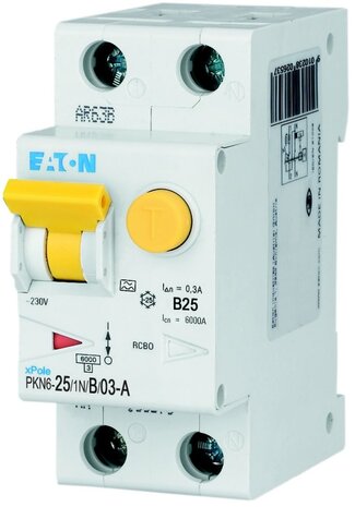 Aardlekautomaat 1P+N 25A/300mA B 236699