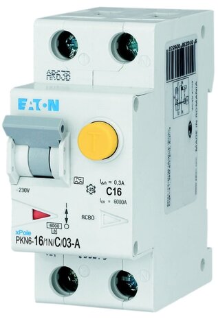 C16 Aardlekautomaat 1P+N 300mA - Eaton 236647