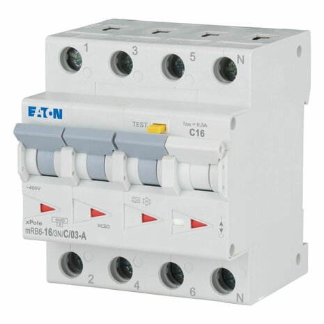Eaton Aardlekautomaat C16 Alamat - 4 Polig (3P+N) - 300mA