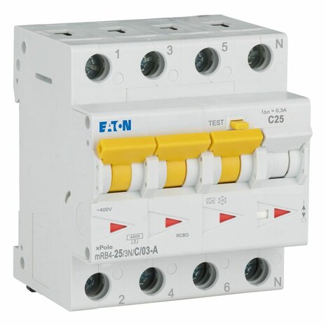 Eaton C25 Aardlekautomaat 3P+N alamat 300mA - 120682