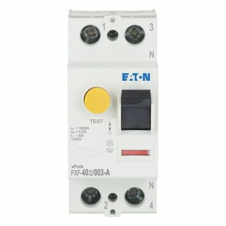 EATON Aardlekschakelaar 40A (1P+N) - 30 mA (PFX)
