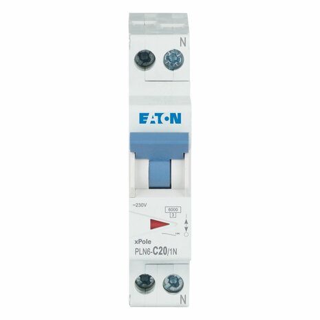 Eaton Installatie Automaat C20 - 2 Polig (1P+N)