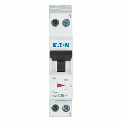 Eaton C40 Installatie Automaat 1P+N - PLN6-C40/1N-MW