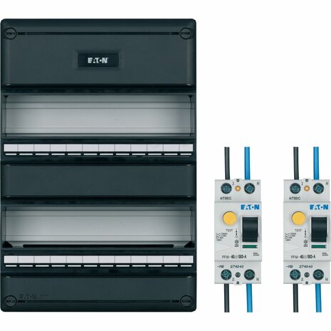 Eaton 1966007 - groepenkast HT330 + 2x aardleksc. 30mA