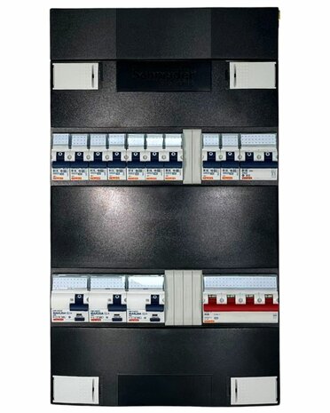 Gewiss-GroepenKast-3-Fase-9-Groepen-2P2N-3als