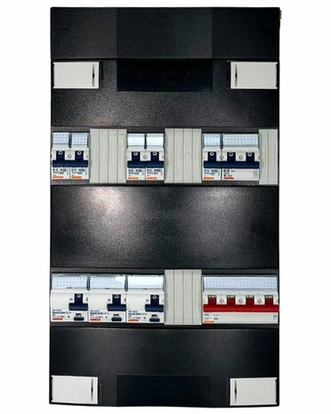 Gewiss Groepenkast 3 Fase met 5 Groepen + Fornuisgroep 2 fase