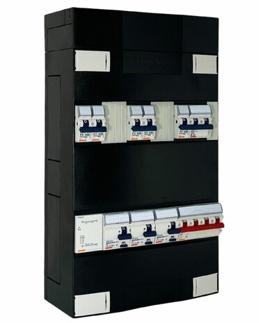 Gewiss 3 Fase Groepenkast 5 Groepen + Fornuisgroep 2P2N + Trafo