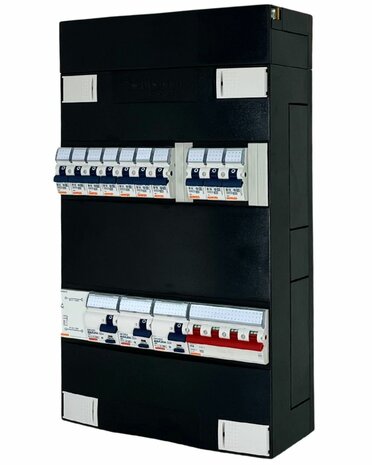 Gewiss GroepenKast 3 Fase 10 Groepen + Beltrafo (3 ALS)