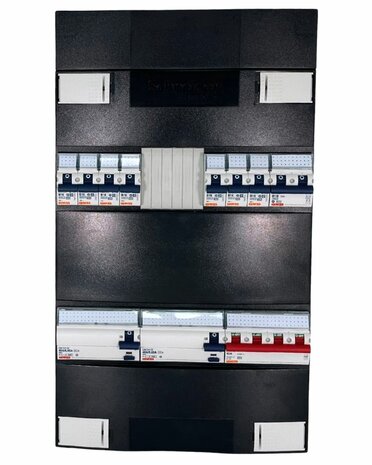 3 Fase Gewiss groepenkast met 7 groepen B16 + Fornuisgroep 2P+2N