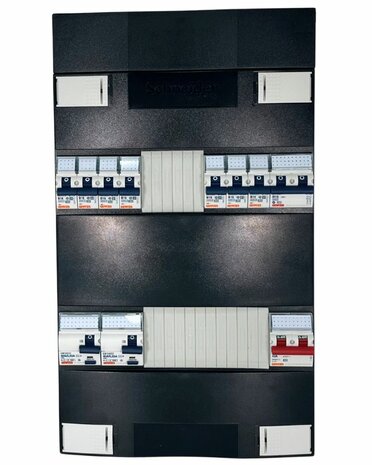 Gewiss GroepenKast 1 Fase 7 Groepen + 2P+2N Fornuisgroep (2 ALS)