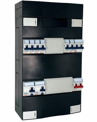 Gewiss 1 Fase Groepenkast 6 Groepen + Fornuisgroep 2P2N