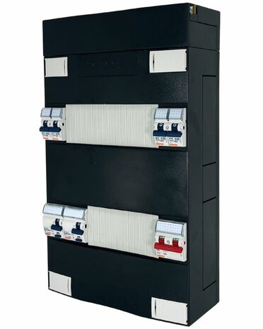 Gewiss GroepenKast 1 Fase 4 Groepen + Beltrafo (2 ALS)