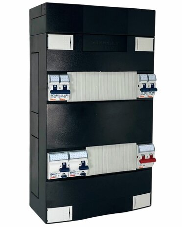 1 Fase Gewiss groepenkast met 4 groepen & Beltrafo