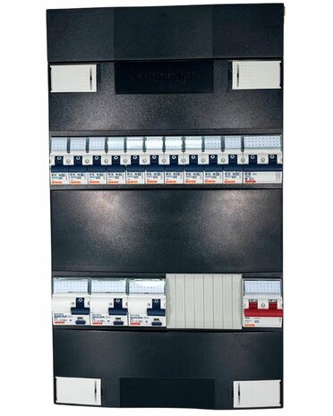 Gewiss-GroepenKast-1-Fase-10-Groepen-2P2N-3xAardlekschakelaar