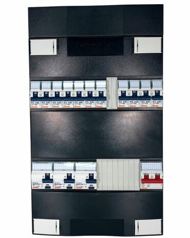 Gewiss-GroepenKast-1-Fase-11-Groepen-3xAardlekschakelaar