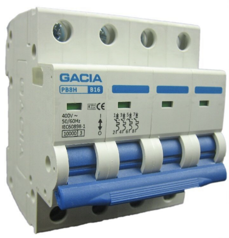 Gacia C16 installatieautomaat 4P