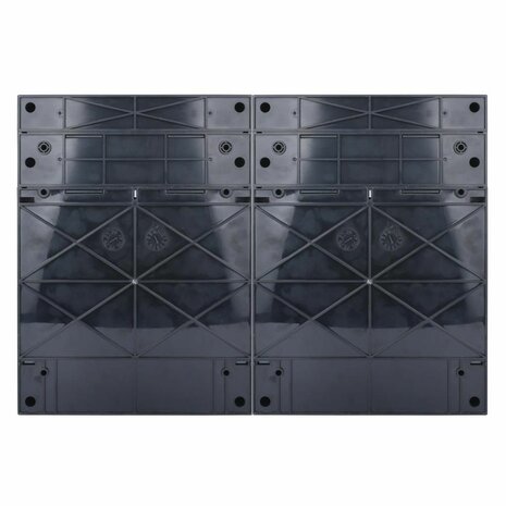 SEP Livion DB-124E lege groepenkast 24 modules achterzijde