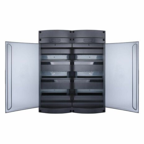 SEP Livion DB-372E lege groepenkast 72 modules deur open