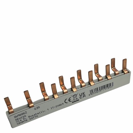 Gewiss kamrail - 1x Aardlek + 5x 1P+N (7 modules) - GW96062