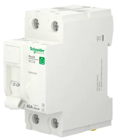 Schneider AardlekSchakelaar 63A 30mA 2P - R9R35263