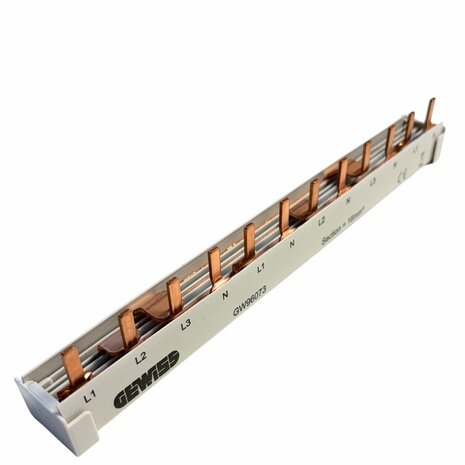 Gewiss kamrail - 1x 4P + 4x 2P (12 modules) - GW96073