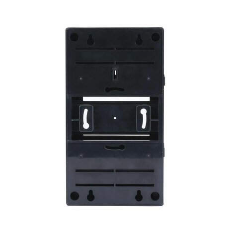 Achterzijde 4 Module verdeler zwart - miniverdeler met deur SEP MST-4