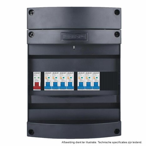 De SEP Live-On Compact 1-fase groepenkast 40A, type LC41a-200700