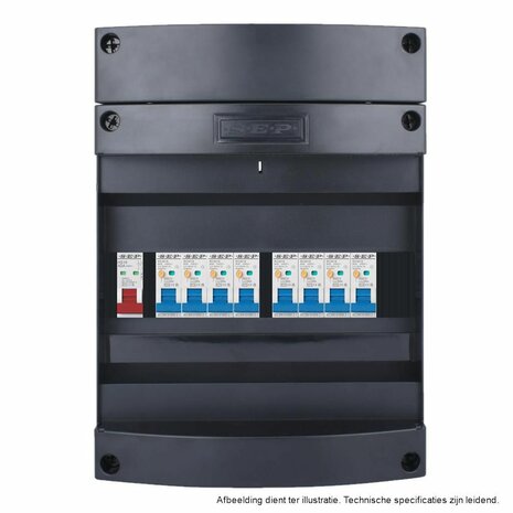 De SEP Live-On Compact 1-fase groepenkast 40A, type LC41a-200800