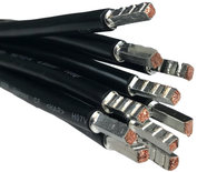 Zwarte 6mm2 (185 mm) groepenkast bedrading