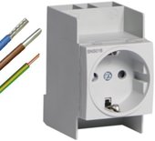 Hager VKS09SW Contactdoos SNS016 2P+Aarde