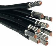 Zwarte 6mm2 (90 mm) groepenkast bedrading