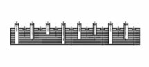 Gewiss 3 fase Kamrail (1P+N) - 8 modules