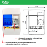 Compacte PV verdeler SEP 1 Fase (1x B20 ALA 30mA + 1 ALA 30mA + 1 WCD) | 0% BTW