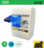 Compacte PV verdeler SEP 1 Fase (1x B20 ALA 30mA + 1 ALA 30mA + 1 WCD) | 0% BTW