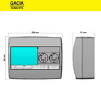 PV verdeler Gacia 1 Fase (1 ALA B20 30mA +1 ALA 30mA + 2 WCD) | 0% BTW
