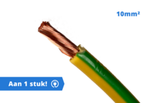 Geel/Groen 10mm2 groepenkast bedrading - 90 graden! - per meter