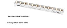 ABB 3 Fase (L1NL2NL3N) Kamrail PIN 12 modules (10mm2)
