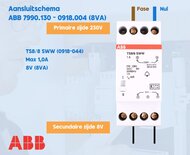 ABB HAF Beltransformator 230V/8V 1A
