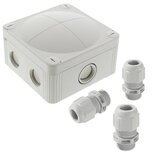 WISKA 407/3 GRIJS KABELDOOS + 3XM20 GS IP67