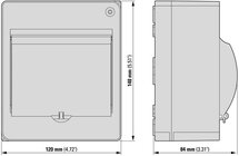 Eaton Miniverdeler 5 modules (Deur) IP30 - 177074