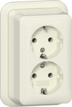 GIRA Wandcontactdoos opbouw - Dubbel (Geaard)