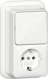 GIRA Combinatie Wisselschakelaar en Wandcontactdoos