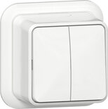 GIRA Serieschakelaar Opbouw (2 x Wip)