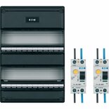 InstallatieKast Eaton DIN-rail 330 / HT330-S64 + 2x 40A 2P Aardlekschakelaar 30mA