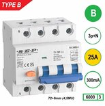SEP B25 Type B aardlekautomaat 3P+N (300mA)