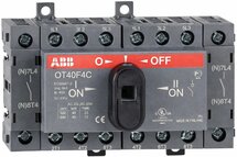 ABB OT40F4C - 40A Omschakelaar 4 Polig (I-0-II) draai­hendel