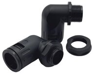 Snelconnector flexibele buis HAAKS Zwart M20x1,5mm (maat 18,5) 