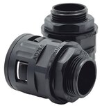 Snelconnector flexibele buis Zwart M25x1,5mm (maat 28,5) 