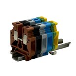 SEP MRK4-BL mini rijgklem zwart 0,2-4 mm² voor TS15 DIN-rail